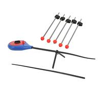 Fauitay Ice Fishing Pole End, High Strength ABS Stainless Steel EVA Tip, with Extension Section Rod, for Winter Outdoor Fishing Rivers Lakes Ponds (S)