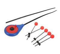 Fauitay Ice Fishing Pole End, High Strength ABS Stainless Steel EVA Tip, with Extension Section Rod, for Winter Outdoor Fishing Rivers Lakes Ponds (L)