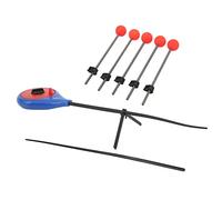 Fauitay Ice Fishing Pole End, High Strength ABS Stainless Steel EVA Tip, with Extension Section Rod, for Winter Outdoor Fishing Rivers Lakes Ponds (M)