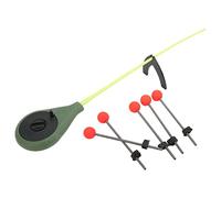 Fauitay Ice fishing pole tip, stainless steel with EVA, high strength ABS fishing rod, lightweight and portable, for outdoor ice fishing in rivers, reservoirs, ponds (M)