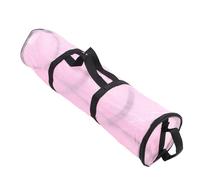 Fauitay Large Clear Wrapping Paper Storage Bag Organizer Foldable Present Wrap Container for Xmas Gifts (Transparent Pink)