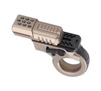 Fauitay Metal Fidget Toy Gun Stress Relief Toy Anxiety Relief Gadget Hand for ADHD Autism Aid Pocket Size Portable (Sand)