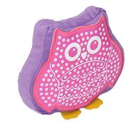 Fauitay Plush Craft DIY Animal Pillow No Sewing Required Stress Relief Toys for Kids with Bright Colors PP Cotton Fabrics by Number Best Birthdays Childrens Day Christmas (Owl 33788)