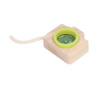 Fauitay Prism Lens Toy, Bee Eye Effect Unique Camera Style Portable Children Toy with Wooden Material, for Kids Learning and Outdoor Play (Green)