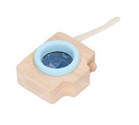 Fauitay Prism Lens Toy, Bee Eye Effect Unique Camera Style Portable Children Toy with Wooden Material, for Kids Learning and Outdoor Play (Blue)