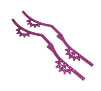 Fauitay RC Chassis Frame Rails, Aluminum Alloy Adjustable Wheelbase with Low Center Gravity Design, for Axial SCX10 II 1/10 RC Car (Purple)