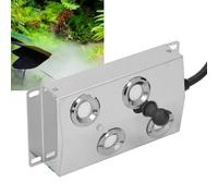 Fauitay Ultrasonic Mist Maker Fogger 4 Head Fog Machine DC45-48V IP67 Water Proof 1.5m Cable for Pond Fountain Indoor Outdoor Humidifier