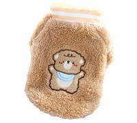 Fauitay Warm Dog Shirt, Soft Plush Puppy Pullover Clothes for Small Dogs with Cartoon Bear Pattern, for Teddy Bichon Pomeranian Schnauzer and Cats (M)