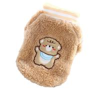 Fauitay Warm Dog Shirt, Soft Plush Puppy Pullover Clothes for Small Dogs with Cartoon Bear Pattern, for Teddy Bichon Pomeranian Schnauzer and Cats (XL)