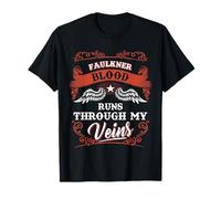 FAULKNER blood runs through my veins shirt youth kid 1t5d T-Shirt