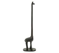 Fauna Black Giraffe Toilet Roll Holder Metal Kitchen Tissue Paper Stand Base