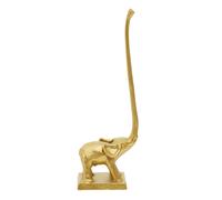 Fauna Gold Elephant Toilet Roll Holder Kitchen Tissue Paper Stand Square Base