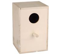 Fauna Nesting Box for Parakeets with Stand Wood 14,5x14,5x22,5cm