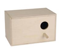 Fauna Nesting Box With Hole on the Right Made of Wood, 24,5 x 15,5 X 16 CM