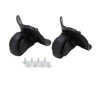 FAUOSWUK 1 Pair A53 Luggage Caster, Sturdy Wheels Replacement for Suitcase, with Multiple Screws for Easy Installation, PP PET Material