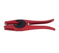 FAUOSWUK 100 Sets Livestock Ear Label Kit Animal ID Label Cattle with Applicator Pliers for Cattle Horse Sheep Goat (Yellow Ear Tag with Red Pliers with 2 Tag)