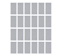 FAUOSWUK 1200 Pcs 3D Scanning Marker, 6mm ID 10mm OD High Reflective Strong Adhesive Tracking Dot for 3D Motion Capturing Gait Analysis Reverse Engineering