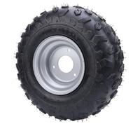 FAUOSWUK 145 70 6 Tire, 6 Inch Wheels Rim Tire 3 Bolts Go Kart Tyre with Sturdy Layer Structure and Advanced Shoulder Traction, for ATV UTV Quad Off Road Cart