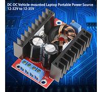 FAUOSWUK 150W DC DC Step Up Converter, Adjustable Voltage Power Supply Boost Module 12V to 35V, with Cooling Fan for Laptop Car Electronics and Battery Charging