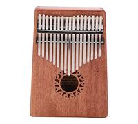 FAUOSWUK 17 Key Thumb Piano Finger Piano Musical Instrument Kalimba with Clear Sound Includes Flannel Bag for Easy Carry and Learning