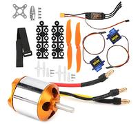 FAUOSWUK 2217 Motor Kit Brushless Motor Kit, RC Motor Kit with 40A ESC XT60 and SG90 9G Micro Servo for RC Helicopter Drone Airplane