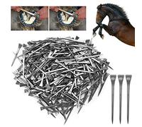 FAUOSWUK 250 E6 Horseshoe Nails,5.4cm/2.13inch Stainless Steel Horse Shoe Nails Horse Training Equipment for Horse Race Horse Steel Hoof Peg Securing Firmly Horse Tool Accessory