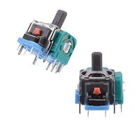 FAUOSWUK 3D Joystick for Gamepad 2 Pcs, Replacement Analog Joystick Controller Repair Parts Abs 3D Analog Joystick 3D Thumb Stick Controller Rocker Sensor Module For Controller, Easy To Install