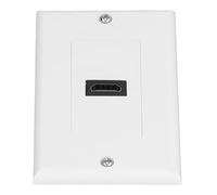 FAUOSWUK 4K High Definition Multimedia Interface Wall Socket for Easily Connecting Audio Video Signals in Home Theater, White ABS Material, 2.8 X 4.5in