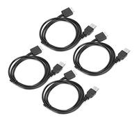 FAUOSWUK 4PCS PVC Mp3 Data Cable Durable Charging Wire for 1.2m Convenient Storage
