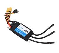 FAUOSWUK 60A RC Electric Speed Controller for RC Boat High Performance ESC for Ship Model Black