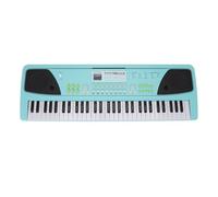 FAUOSWUK 61 Key Keyboard Piano, 61 Key Electronic Piano with Microphone USB Power and 16 Tones 10 Rhythms 6 Demos for Beginners, Small