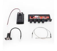 FAUOSWUK Acoustic Guitar Piezo Pickup Professional Silent Mode EQ Control for Late-Night Practice Compatible with Acoustic/Classical Guitars Plastic Black 5.6 * 2.5 * 2.4" Applicable scene: Musicians