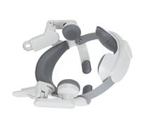FAUOSWUK Adjustable VR Head Strap Lightweight Comfort Design for Long Gaming Sessions Greyish White 1 Unit