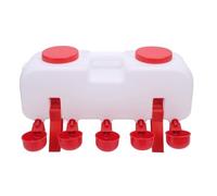 FAUOSWUK Automatic Chicken Waterer Poultry Waterer Kit, ABS Poultry Automatic Waterer Poultry Waterer Dispenser Auto Water Delivery for Chicken Duck Goose