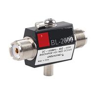 FAUOSWUK BL2000 Coaxial Light Surge Protector, PL259 Female to Female Light Arrestor with Inflatable Arrester for Antenna Transceiver Protection