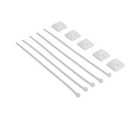 FAUOSWUK Cable Zip Ties High Temperature Resistant Self Locking Design for Managing Cables and Garden Fences 200 Pcs Nylon Material (White)