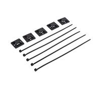 FAUOSWUK Cable Zip Ties High Temperature Resistant Self Locking Design for Managing Cables and Garden Fences 200 Pcs Nylon Material (Black)