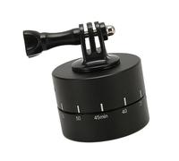 FAUOSWUK Camera Panoramic Panning Base Portable Stabilizer for Time Lapse Photography with 360 Degree Rotation for Small Cameras and Phones Metal Construction