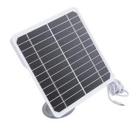 FAUOSWUK Camera Solar Panel High Efficiency 20w Monocrystalline for Security Camera IP68 Home