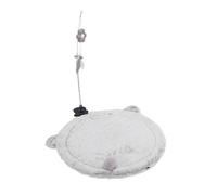 FAUOSWUK Cat Desk Hammock Plush Desktop Cat Bed Space Saving Lounge Attachment, Cozy Kitten Resting Perch for Home Office Use