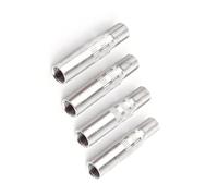 FAUOSWUK Durable Chrome Plated Brass Valve Cap Stem Extender for Increased Tire Life Span, 4 Pack, 39mm Length