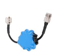 FAUOSWUK EM25 Shortwave Choke Magnetic Circle, High Permeability Ferrite Core for 1.8 30MHz HF Radio, with M Male to M Female Connector for Common Mode Current Suppression