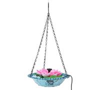 FAUOSWUK Floating Bath Feeder Fountain Dynamic Waterflow Solar Powered for Bird Watchers 500.00g 2.2 X 9.3in