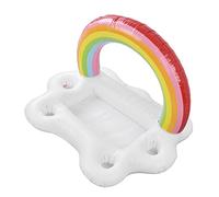 FAUOSWUK Floating Drink Holder Bright Pattern Pool Float Party Accessories Built in Frame for Snacks, Water Fun Decorations, 37.4 X 25.6 X 25.6in