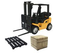 FAUOSWUK Forklift Truck Toy, Die Casting Toy Forklift Lifting Vehicle Fork Lift For Kids with Smoothing Lifting and Easy Play For Educational Engineering Vehicle