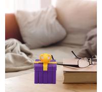 FAUOSWUK Funny 3D Printed Gift Box Toy Puzzle for Creative Play Experience for All Ages Crafted From PLA Material 2.6x2x2in (Purple and Bright Gold)