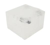 FAUOSWUK GC Game Console Replacement Shell Durable Housing Case for DOL 001 and for DOL101 Consoles Protecting Internal Components for Game Enthusiasts (Transparent White)