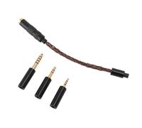 FAUOSWUK Headphones Plug Adapter Excellent Sound Conversion Cable for Cell Phones, Tablets, Computers, NW ZX507, NW WM1Z, MDR Z1R, Gold Plated Copper Material (Bronze)