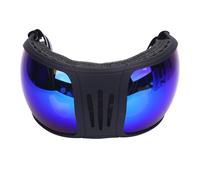 FAUOSWUK Horse Racing Goggles, Mirrored Goggles, Protection Horse Riding Goggles, Windproof Sand Proof Protective Sports Horse Sunglasses for Harness Supplies Transparent (Blue)
