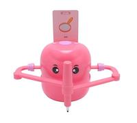 FAUOSWUK Interactive Educational Drawing Robot with 100 Drawing Cards 2 Pens Drawing Robot Drawing Robot Abs Smart Sketcher Robot For Hand Eye Coordination (Rose Red)